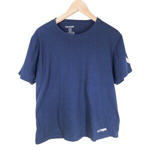 True Religion Womens Navy Blue T-Shirt L Cotton Graphic Design‎